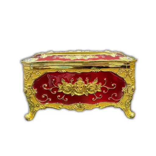 [400527] ប្រអប់ដាក់ក្រដាសក្បាច់វែង