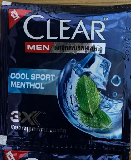 [415035] Clear Men-សាប៊ូកក់ Cool Sport ខៀវ  7.5ml