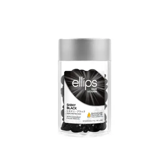 [415080] Ellips សាប៊ូកក់សក់ខ្មៅរលោង 50ml