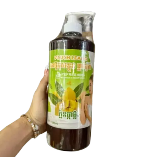 [417021] Vouch Leang សាប៊ូដុសខ្លួនផ្ការំដួល ក្លិនផ្កាម្លិះ 1200ml