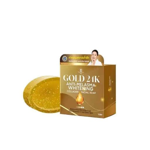 [417071] Gold 24K-សាប៊ូដុំដុសស្បែកមុខស 50g