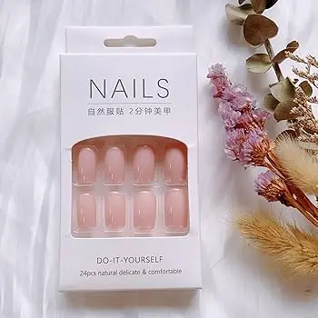 [401030] Nails Natural Delicate&Comfortableម៉ូតក្រចករលោងមូល24pcs