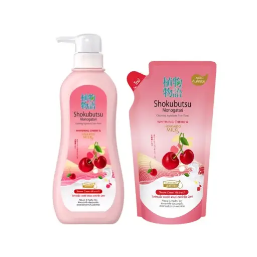 [417200] Shokubutsu-សាប៊ូដុសខ្លួនស្បែក ស 500ml x2