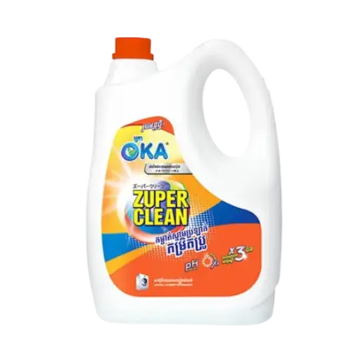 [418054] OKA សាប៊ូបោកសម្លៀកបំពាក់ទឹកក្រូច Super Clean 3000ml