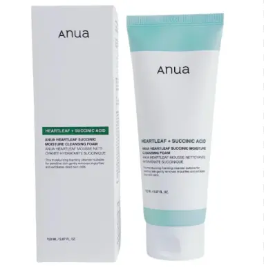 [419081] Anua Heartleaf+Succinic Acid Cleansing Foam 150ml