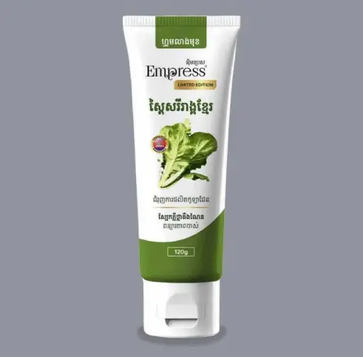 [419129] Empress សាប៊ូលាងមុខស្ពៃសរីរាង្គខ្មែរ 120g