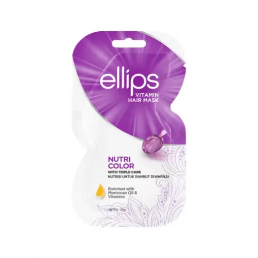 [421102] Ellips ម៉ាសសក់ Nutri ពណ៌ស្វាយ 20g