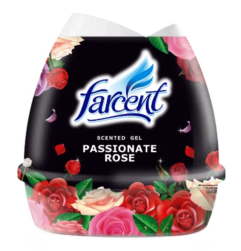 [421113] Farcent Scented Gel Passionate Rose 200g