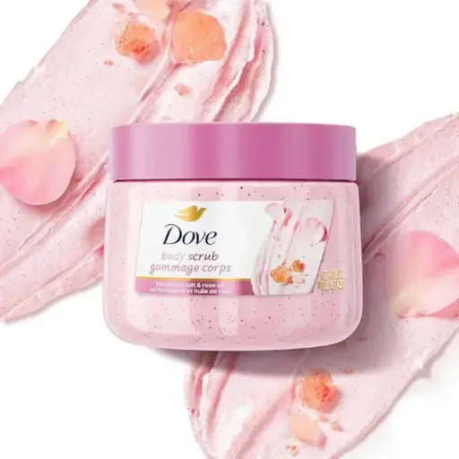 [422172] Dove Body Scrub Himalayan Salt&Rose Oil 425g