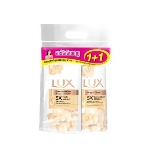 [417674] Lux សាប៊ូដុសខ្លួន Bright ស 900ml+400ml