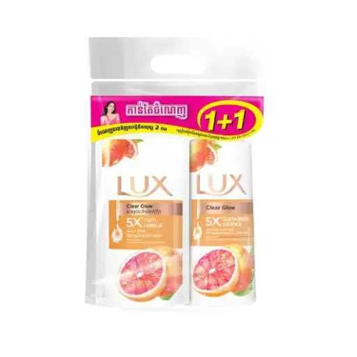 [417675] Lux សាប៊ូដុសខ្លួន Grapef ក្រូច 900ml+400ml
