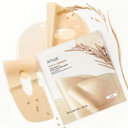 [405269] Anua Rice 70+ Ceramide Mask 38g*4