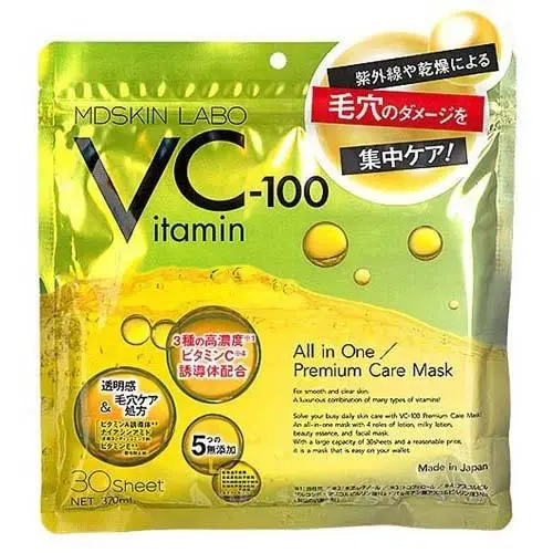 [405291] MDSkin Labo Vitamin C-100 Mask លឿង 30Sheet