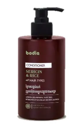 [415438] bodia ក្រែមបន្ទន់សក់កន្ទួតព្រៃ&ផ្កាក្ងោកតូច 400ml