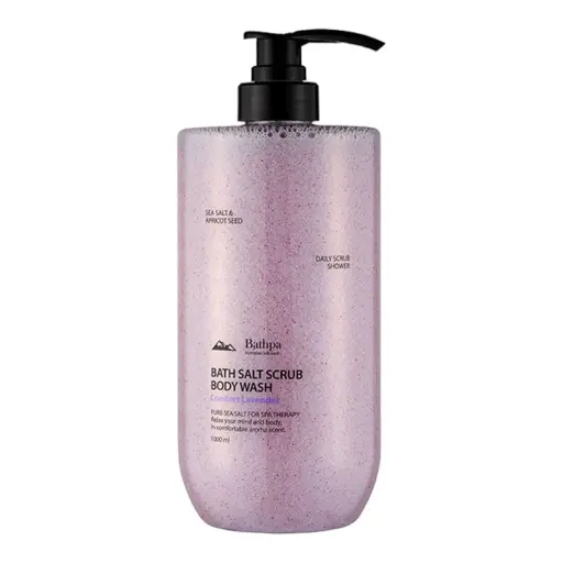 [417682] Bathpa Scrub Body Wash Lavender Purple 1L