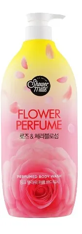 [417693] Shower Mate Pink Flower Perfume Body Wash 1.2L