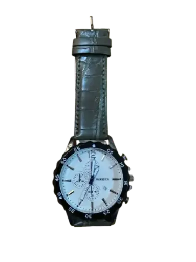 [425554] Bolun Nissien នាឡិកាបុរសខ្សែស្បែក