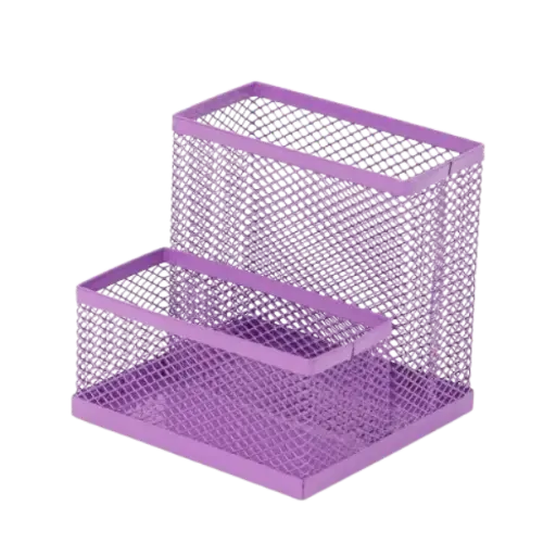 [425559] កំប៉ុងប៊ិចដែកសំណាញ់2ថត
