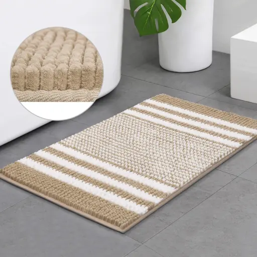 [400743] Chenille Bath Mat ក្រណាត់ជូតជើងខ្នាត 50*80cm