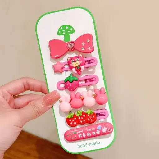 [402290] 205-ឈុតដង្កៀបកៀបសក់ Hand Made 6pcs