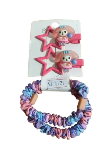 [402297] 212-PJ ឈុតដង្កៀបកៀបសក់2+2កៅស៊ូ