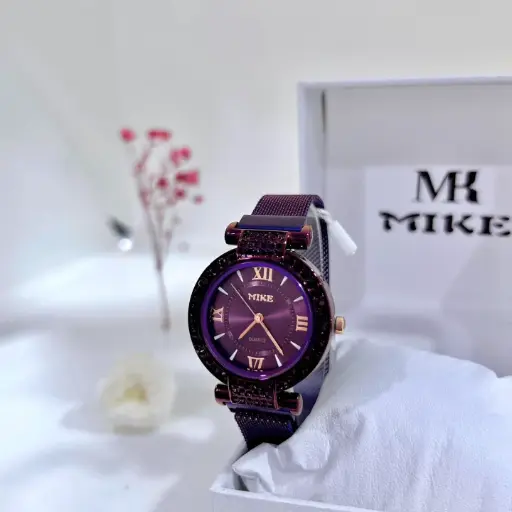 [425577] Mike នាឡិកាដៃបុរសខ្សែដែកពណ៌ចម្រុះ