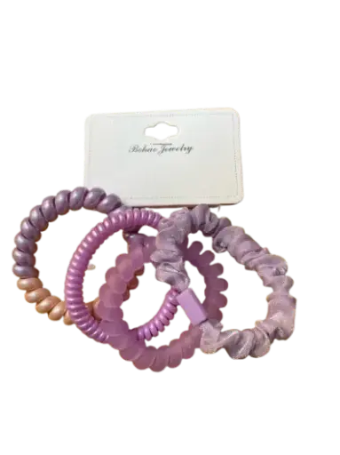 [402315] 229-Bohao Jewelry កៅស៊ូចងសក់រឺស័រ 4pcs