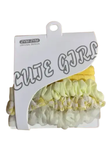 [402334] 248-ZYM Cute Girlឈុតកៅស៊ូក្រណាត់យឺតនិងសំណាញ់ 6pcs