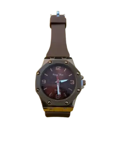 [425592] Ying Lan Quartz នាឡិកាដៃខ្សែជ័រក្បាល8ជ្រុង