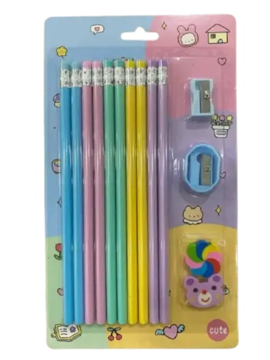 [400883] Cute ឈុតខ្មៅដៃ #1801 14pcs