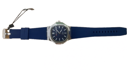 [425619] QCONG QUARTZ នាឡិកាដៃរាងជ្រុង6ខ្សែជ័រ # 3664