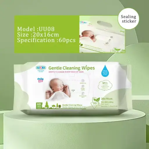 [400938] UUKKG Gentle Cleaning Wipes No.UU08 60pcs