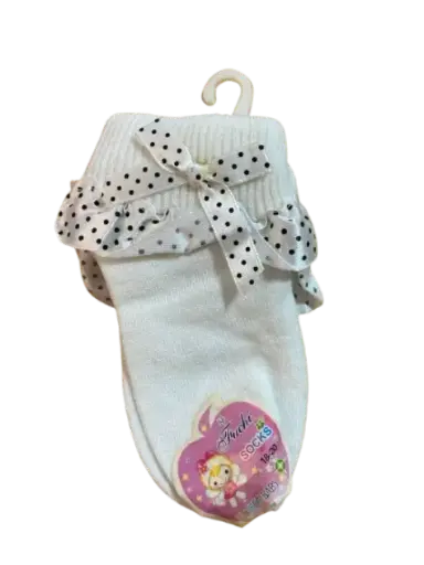 [400969] Fuchi ស្រោមជើងកូនក្មេងកក្រណាត់បូ Size 18-20