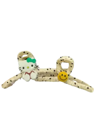 [402403] 315-ដង្កៀបសក់រុំក្រណាត់មានរូបតុក្កតាធំចម្រុះ