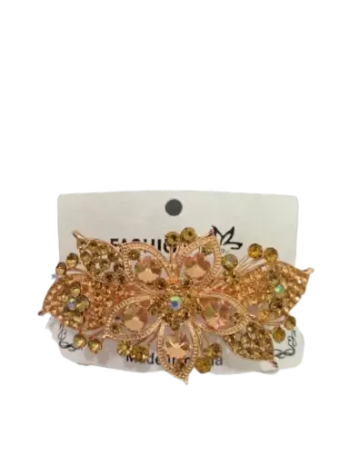 [402412] 324-ដង្កៀបខ្ទាស់សក់ដែកម៉ូតផ្កាត្បូងចម្រុះ