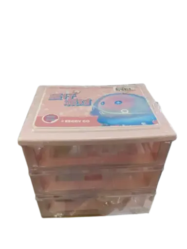 [400994] Eeggy Go ទូជ័រដាក់អីវ៉ាន់3ជាន់ #SN0187