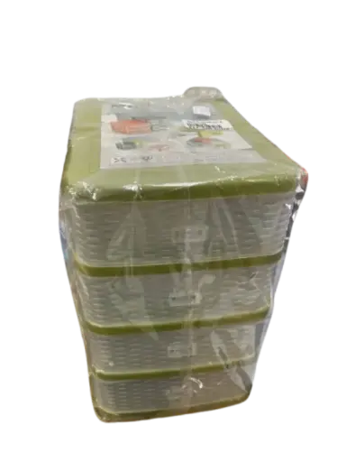 [500005] Mini Drawer ទូជ័រថ្លាដាក់អីវ៉ាន់4ជាន់ #G448-3018