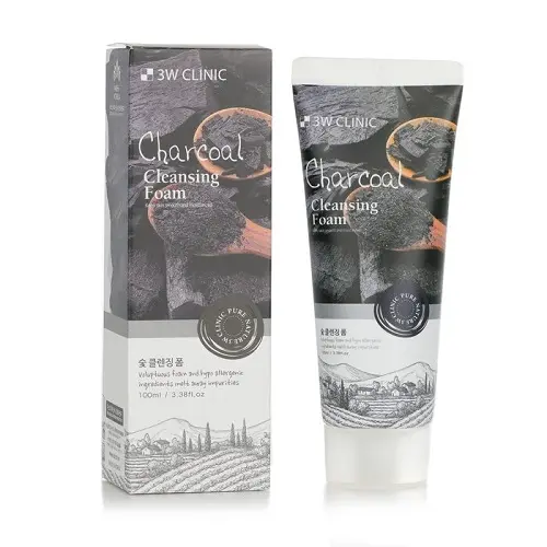 [419182] 3W Clinic Charcoal Cleansing Foam 100ml