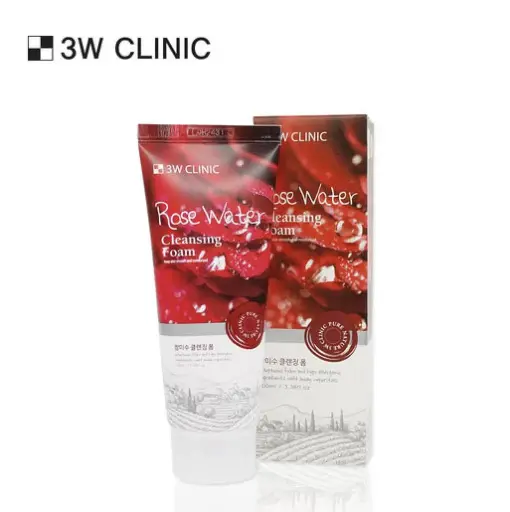 [419184] 3W Clinic Rose Water Cleansing Foam 100ml