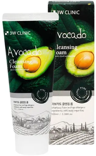 [419185] 3W Clinic Avocado Cleansing Foam 100ml