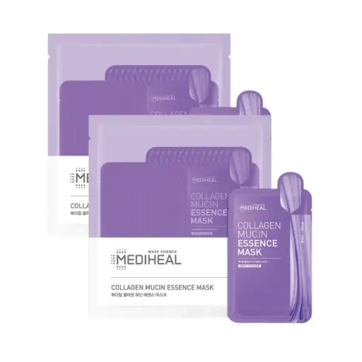 [405095] Mediheal Collagen Mucin Essence Mask Purple 25ml*15pcs