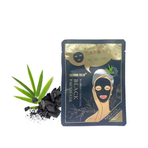 [405177] Suvanna color-Black Facemask ម៉ាស់បិទមុខធ្យូង 30ml