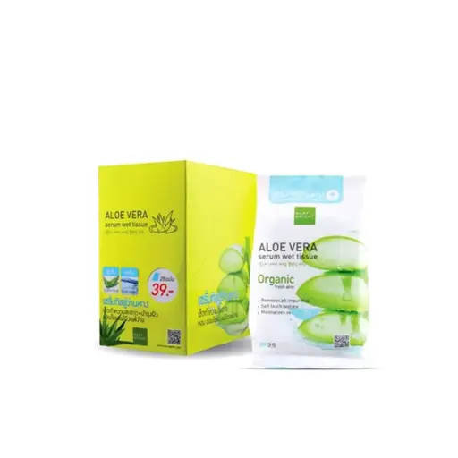[405198] ក្រដាសជូតមុខaloe vera 25សន្លឹក