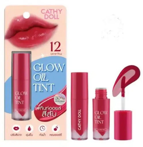 [407095] Cathy Doll- Glow Oil Tint ក្រែមលាបមាត់#12 2.4g