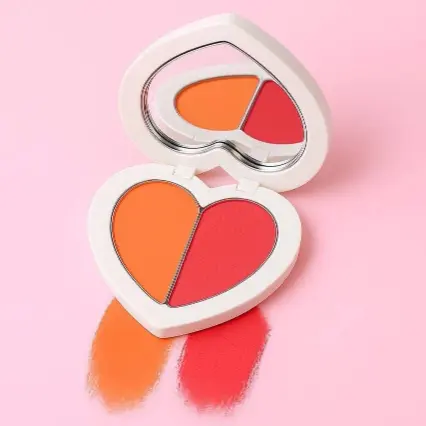 [407182] Uneed Glowing Blush 2Colors in One #Sun Set 8g