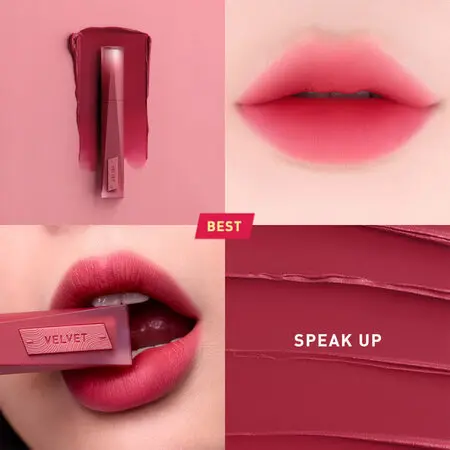 [407290] 3CE Velvet Lip Tint Plush #01 Speak Up 4g