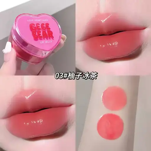 [407343] Gege Bear Love Heart Juicy Lip Jelly #GX1389-03 8g