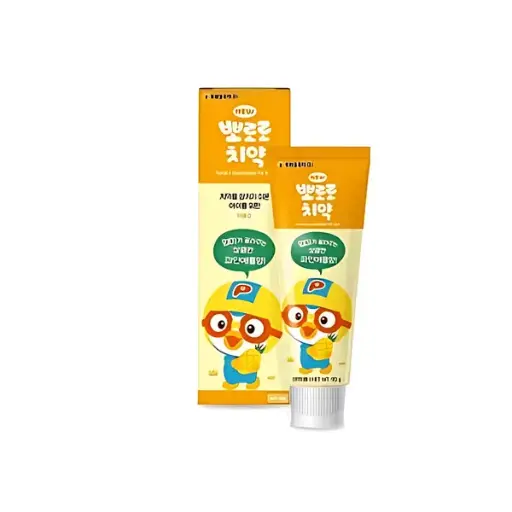[408021] Pororo Toothpaste for Kids #Yellow 90g