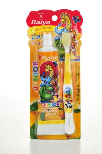 [408099] Raiya Junior Children Toothpaste Mango+Toothbrush 75gm