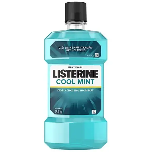 [408117] LISTERINE ទឹកខ្ពុលមាត់ Cool mint 750ml